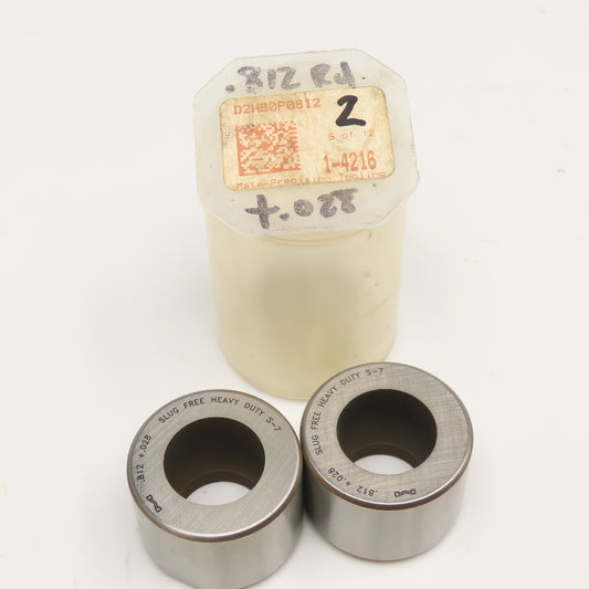 Mate Precision Tooling .812 +.028 Round Slug Free Heavy Duty S-7 Die Lot Of 2