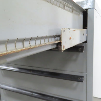 Lista 9 Drawer Industrial Small Parts Tool Storage Cabinet 28 x 28 x 60" Painted