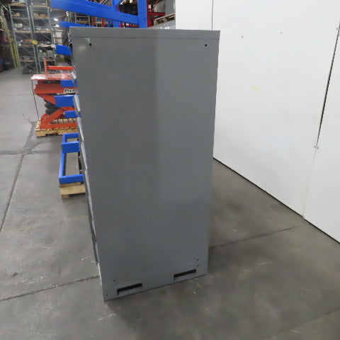 Lista 9 Drawer Industrial Small Parts Tool Storage Cabinet 28 x 28 x 60" Painted