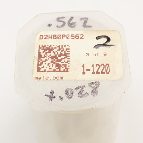 Mate Precision Tooling .562 +.028 Round Slug Free Heavy Duty S-7 Die Lot Of 2