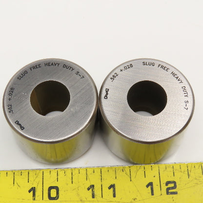 Mate Precision Tooling .562 +.028 Round Slug Free Heavy Duty S-7 Die Lot Of 2
