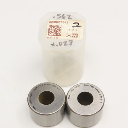 Mate Precision Tooling .562 +.028 Round Slug Free Heavy Duty S-7 Die Lot Of 2