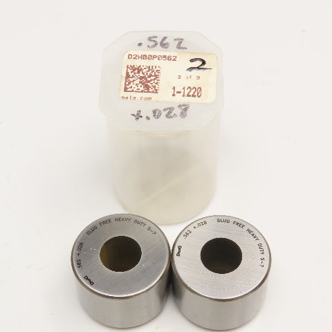 Mate Precision Tooling .562 +.028 Round Slug Free Heavy Duty S-7 Die Lot Of 2