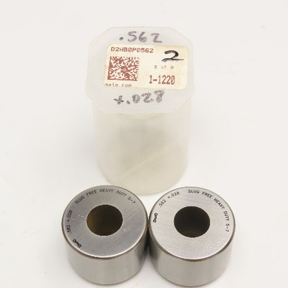 Mate Precision Tooling .562 +.028 Round Slug Free Heavy Duty S-7 Die Lot Of 2