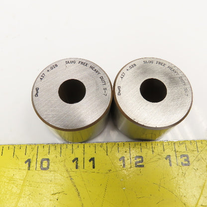 Mate Precision Tooling .437 +.028 Round Die Slug Free Heavy Duty S-7 Die Lot/ 2