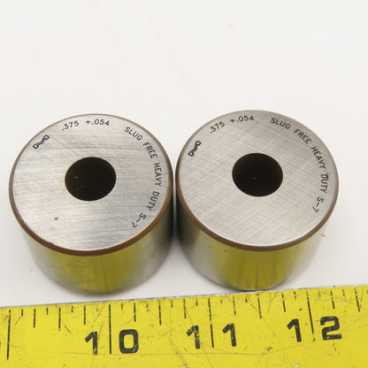 Mate Precision Tooling .375 +.054 Round Die Slug Free Heavy Duty S-7 Die Lot/ 2