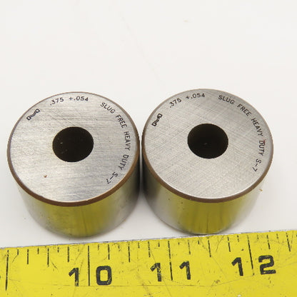 Mate Precision Tooling .375 +.054 Round Die Slug Free Heavy Duty S-7 Die Lot/ 2