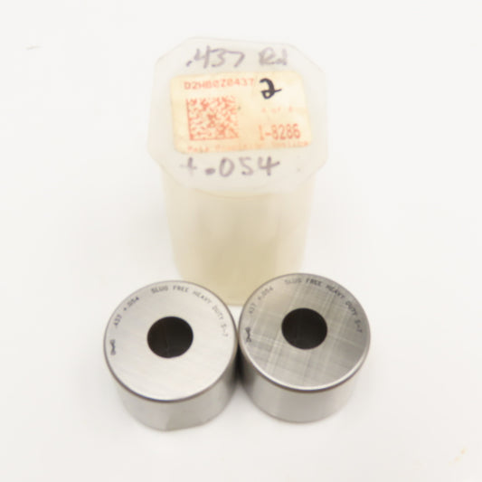 Mate Precision Tooling .437 +.054 Round Die Slug Free Heavy Duty S-7 Die Lot/ 2