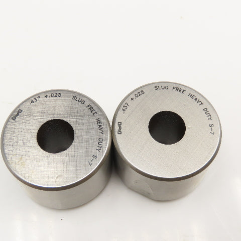 Mate Precision Tooling .437 +.028 Round Die Slug Free Heavy Duty S-7 Die Lot/ 2