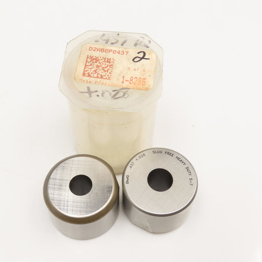 Mate Precision Tooling .437 +.028 Round Die Slug Free Heavy Duty S-7 Die Lot/ 2