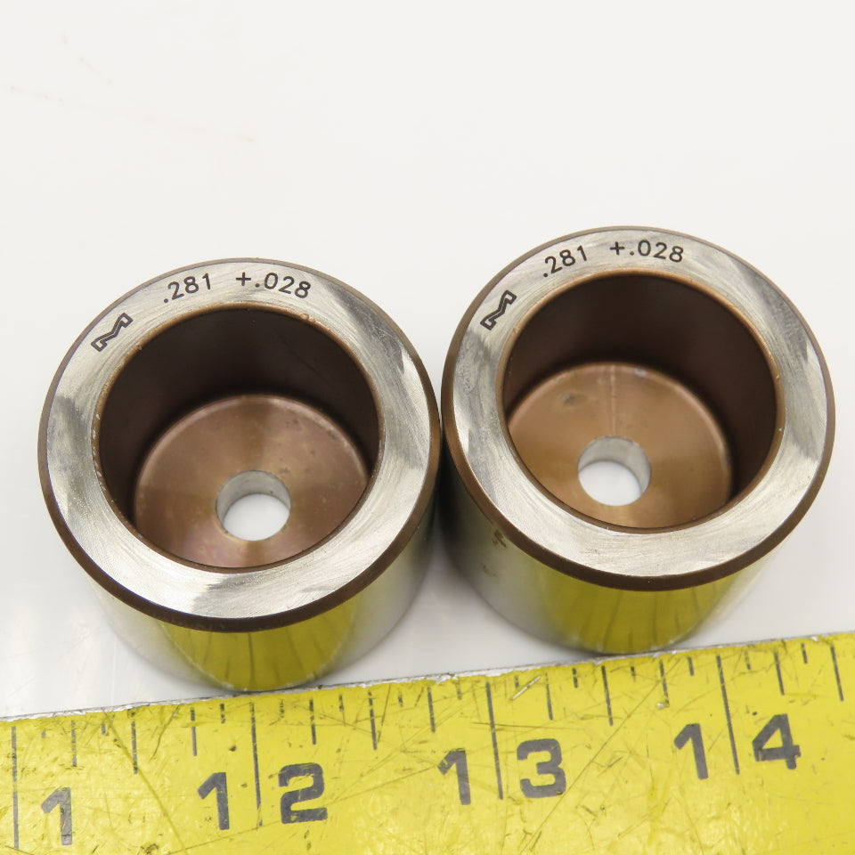 Mate Precision Tooling .281 +.028 Round Die Lot Of 2