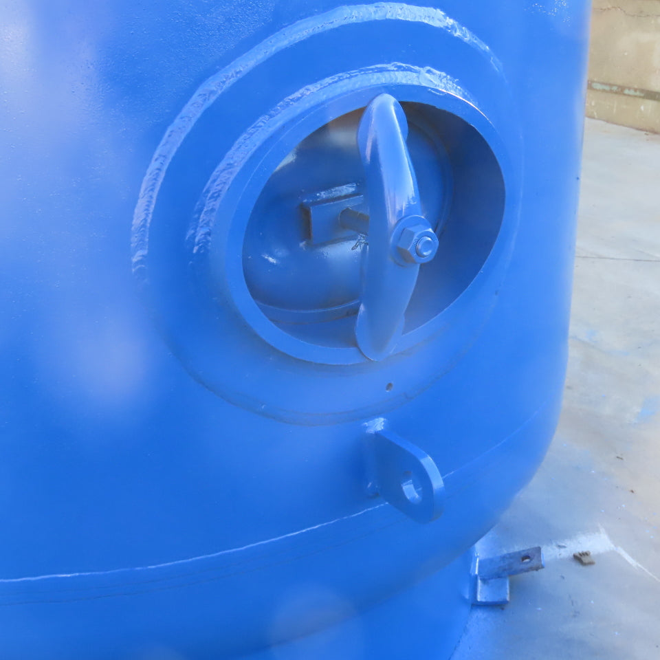 3500 Gallon Vertical Compressed Air Receiver Storage Tank 150 PSI 6" Ports