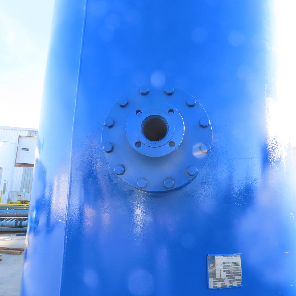 3500 Gallon Vertical Compressed Air Receiver Storage Tank 150 PSI 6" Ports