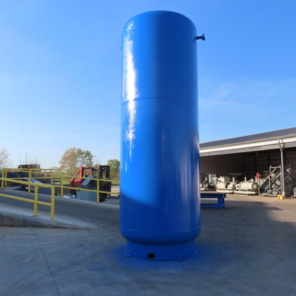 3500 Gallon Vertical Compressed Air Receiver Storage Tank 150 PSI 6" Ports