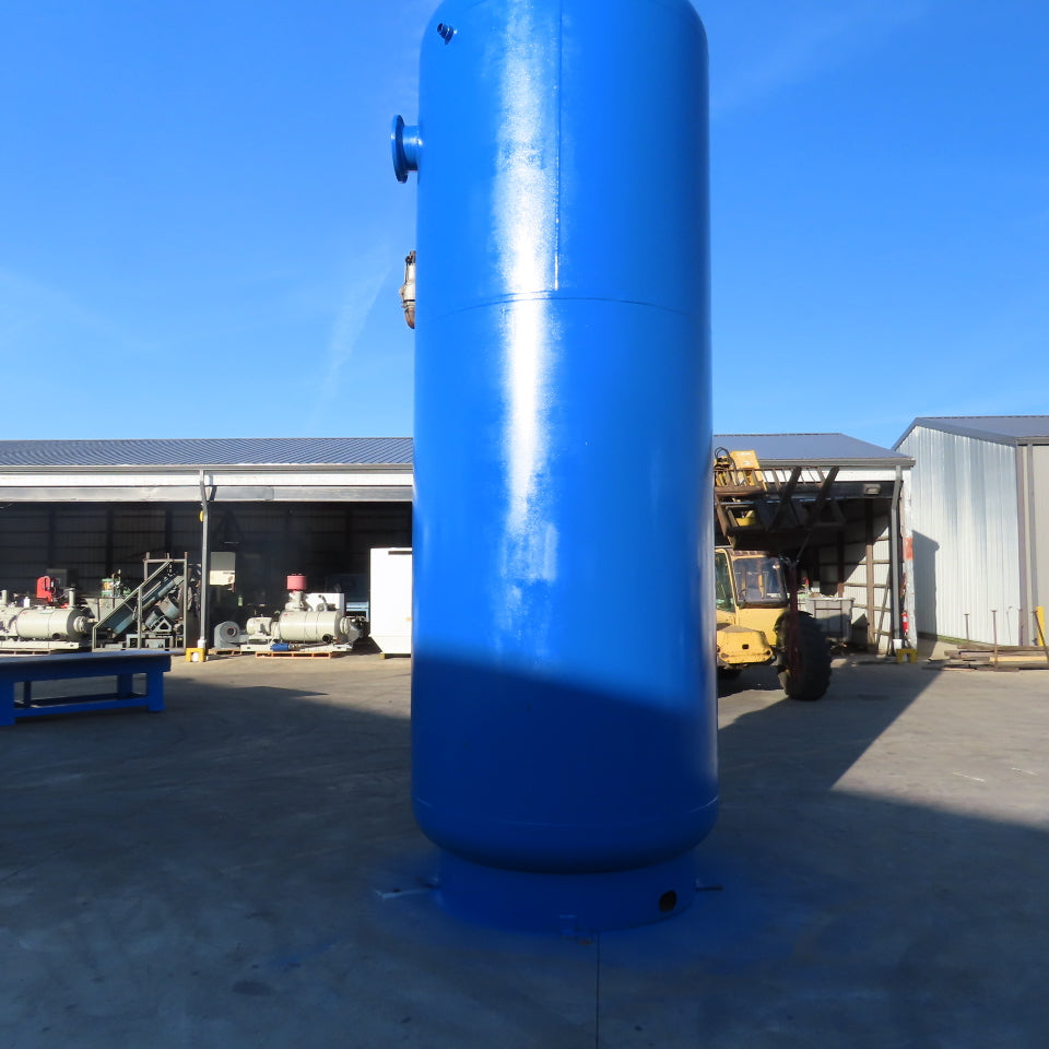 3500 Gallon Vertical Compressed Air Receiver Storage Tank 150 PSI 6" Ports