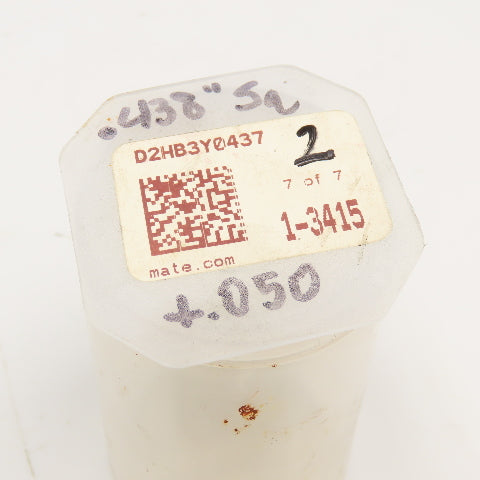 Mate Precision Tooling .437 +.050 Slug Free Heavy Duty S-7 Square Die Lot Of 2