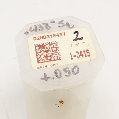 Mate Precision Tooling .437 +.050 Slug Free Heavy Duty S-7 Square Die Lot Of 2