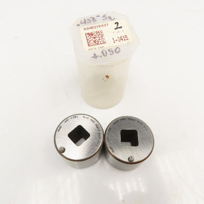 Mate Precision Tooling .437 +.050 Slug Free Heavy Duty S-7 Square Die Lot Of 2