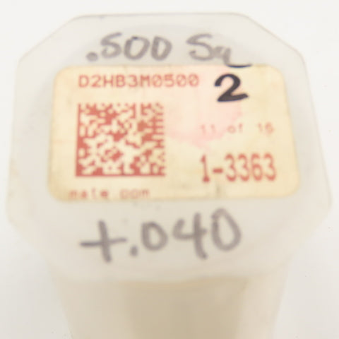 Mate Precision Tooling .500 +.024 Slug Free Heavy Duty S-7 Square Die Lot Of 2