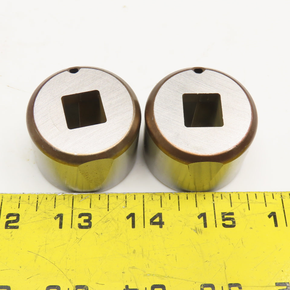 Mate Precision Tooling .500 +.024 Slug Free Heavy Duty S-7 Square Die Lot Of 2