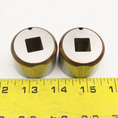 Mate Precision Tooling .500 +.024 Slug Free Heavy Duty S-7 Square Die Lot Of 2
