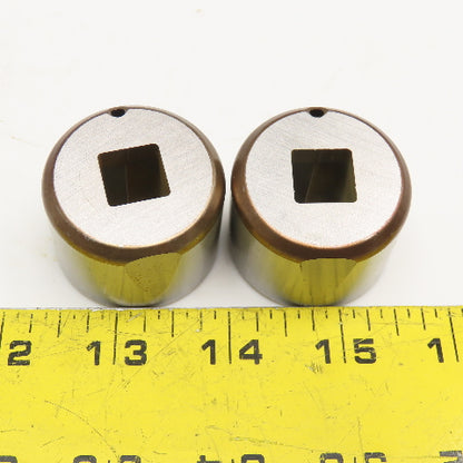 Mate Precision Tooling .500 +.024 Slug Free Heavy Duty S-7 Square Die Lot Of 2