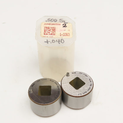 Mate Precision Tooling .500 +.024 Slug Free Heavy Duty S-7 Square Die Lot Of 2