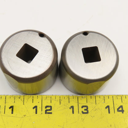 Mate Precision Tooling .406 +.036 Slug Free Heavy Duty S-7 Square Die Lot Of 2