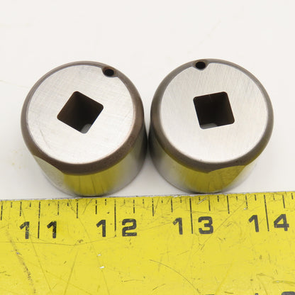Mate Precision Tooling .406 +.036 Slug Free Heavy Duty S-7 Square Die Lot Of 2