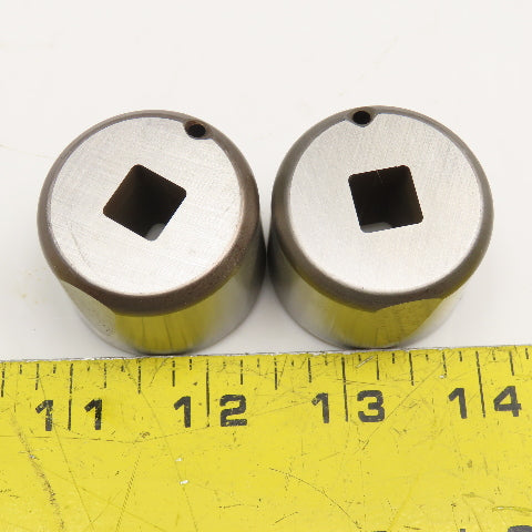 Mate Precision Tooling .406 +.036 Slug Free Heavy Duty S-7 Square Die Lot Of 2