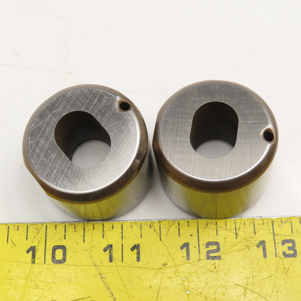 Mate Precision Tooling .531 x.750 +.028 Slug Free Heavy Duty Oblong Die Lot/2