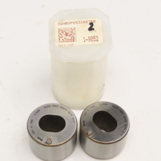 Mate Precision Tooling .531 x.750 +.028 Slug Free Heavy Duty Oblong Die Lot/2