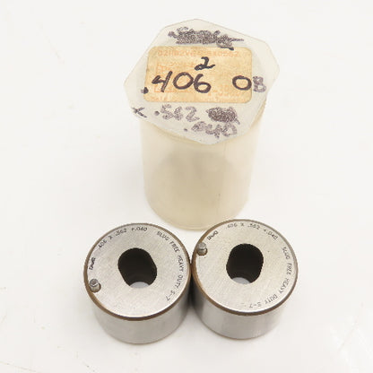 Mate Precision Tooling .406 x .562 +.040 Slug Free Heavy Duty Oblong Die Lot/2