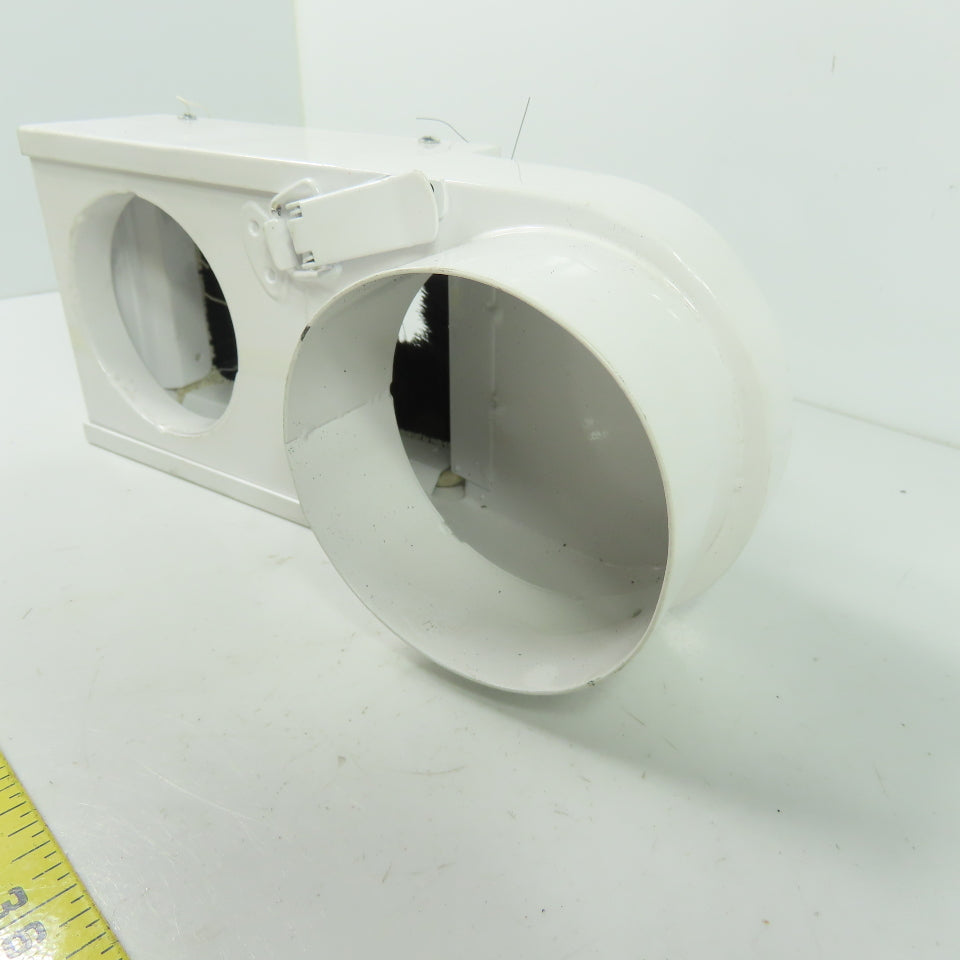 10" x 4-1/2" Steel CNC Router Dust Vacuum Shoe Cover 80mm - 94mm Duct
