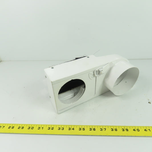10" x 4-1/2" Steel CNC Router Dust Vacuum Shoe Cover 80mm - 94mm Duct