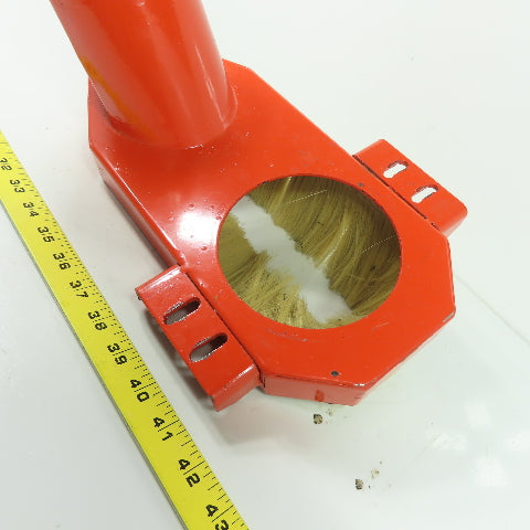 14" x 6" Steel CNC Router Dust Vacuum Shoe Cover 118mm - 94mm Duct
