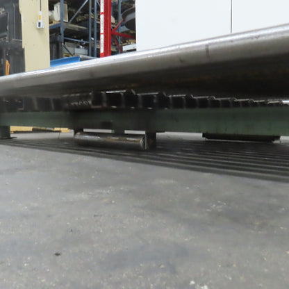 87-1/2" W x 60" L Heavy Duty Gravity Pallet Case Conveyor Section 2.5"OD 83" BF