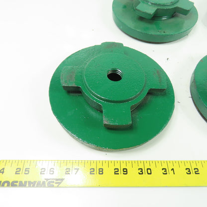 6" OD Vibration Absorbing Machine Pad Rubber Mounted Adjustable Height Lot Of 5