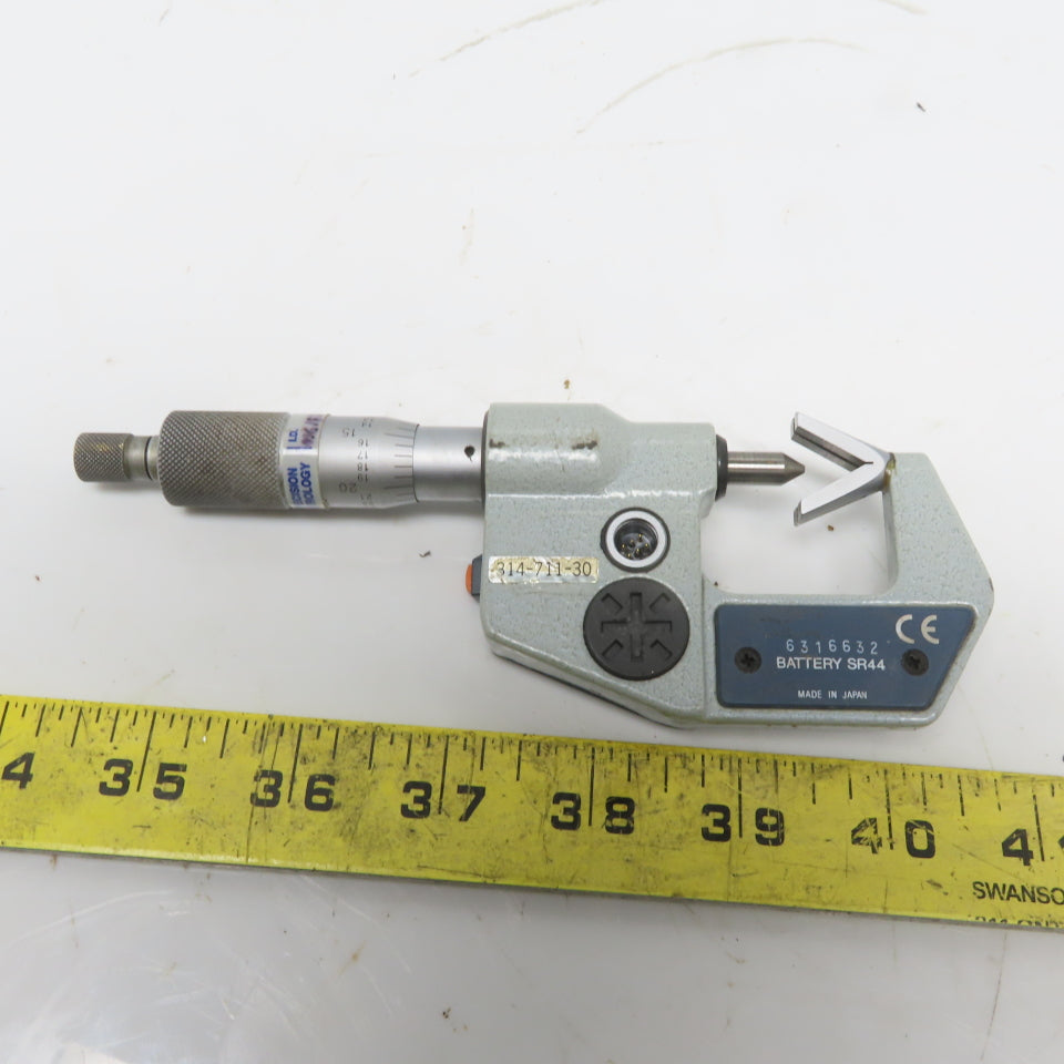 Mitutoyo 314-711-30 Outside Digital Micrometer .05-.6" Anvil W/Data Port