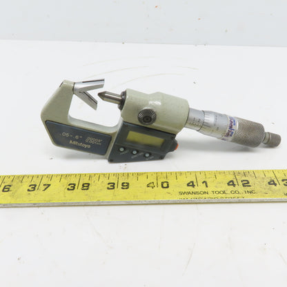 Mitutoyo 314-711-30 Outside Digital Micrometer .05-.6" Anvil W/Data Port