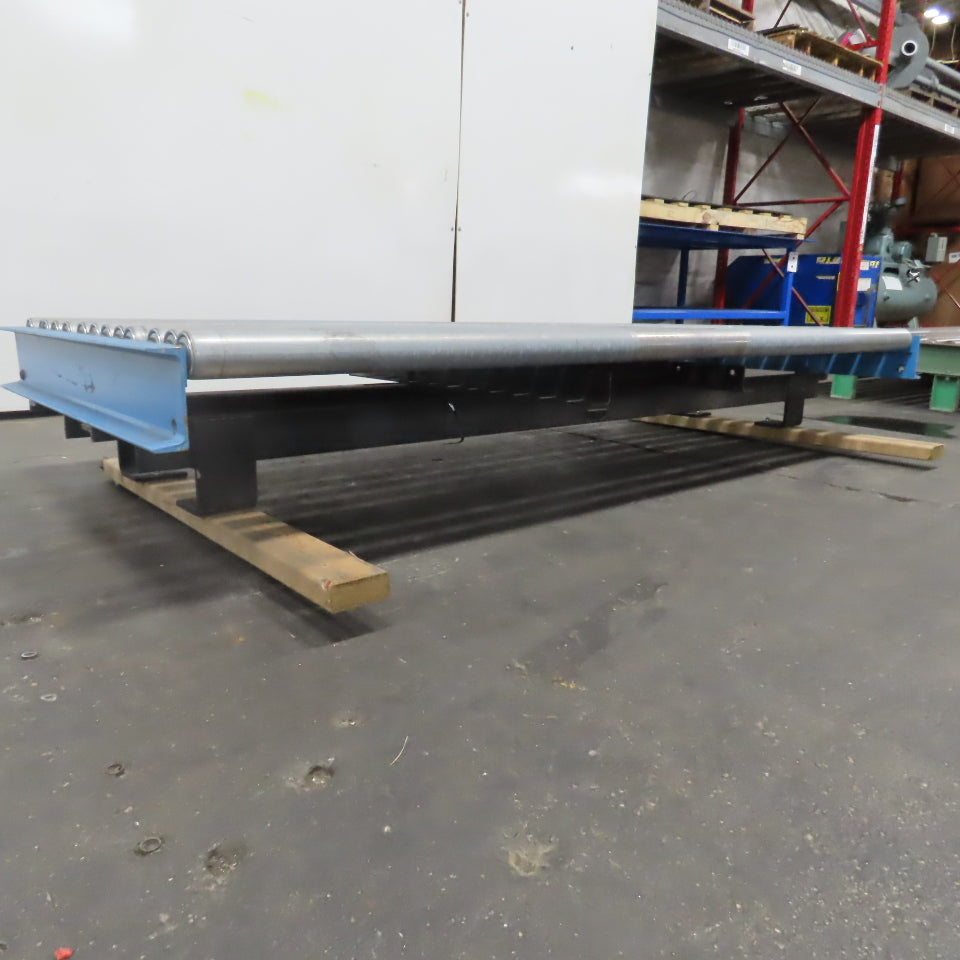 87-1/2" x 39" Heavy Duty Pallet Case Gravity Conveyor Section 83" BF 2.5" OD
