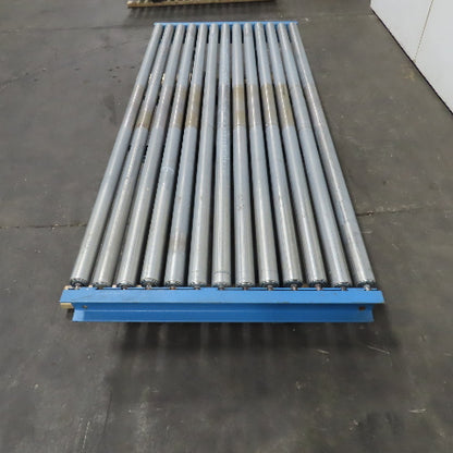 87-1/2" x 39" Heavy Duty Pallet Case Gravity Conveyor Section 83" BF 2.5" OD