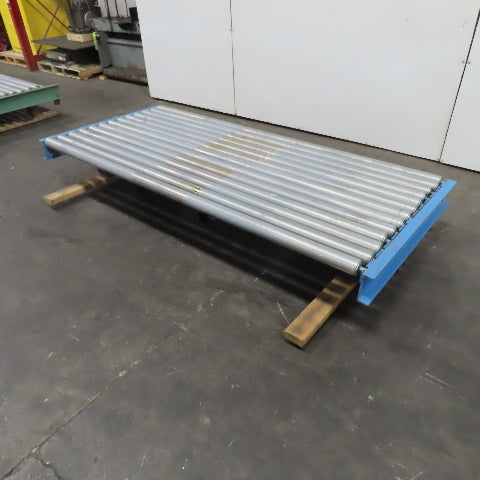 87-1/2" x 39" Heavy Duty Pallet Case Gravity Conveyor Section 83" BF 2.5" OD