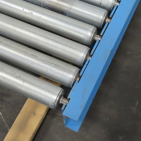87-1/2" x 39" Heavy Duty Pallet Case Gravity Conveyor Section 83" BF 2.5" OD