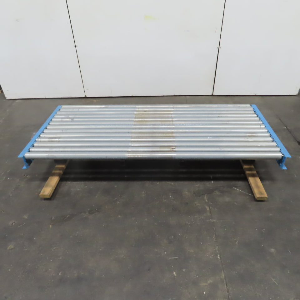 87-1/2" x 39" Heavy Duty Pallet Case Gravity Conveyor Section 83" BF 2.5" OD
