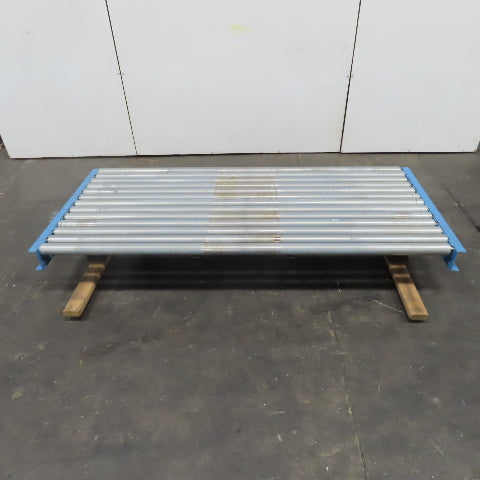 87-1/2" x 39" Heavy Duty Pallet Case Gravity Conveyor Section 83" BF 2.5" OD