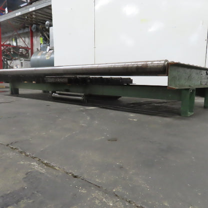 87-1/2" x 39" Heavy Duty Pallet Case Gravity Conveyor Section 83" BF 2.5" OD