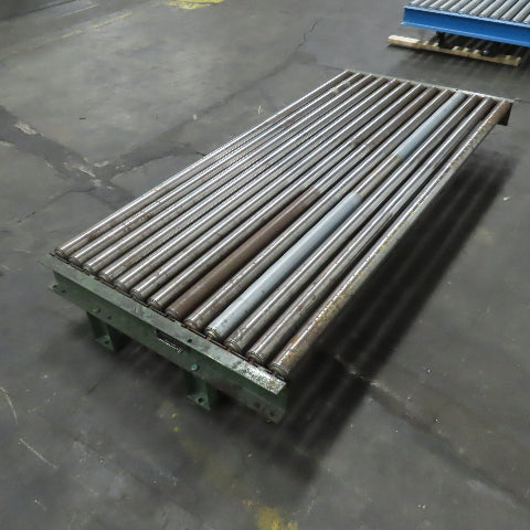 87-1/2" x 39" Heavy Duty Pallet Case Gravity Conveyor Section 83" BF 2.5" OD