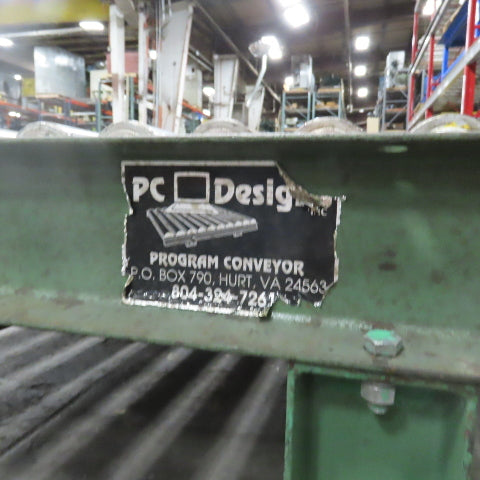 87-1/2" x 39" Heavy Duty Pallet Case Gravity Conveyor Section 83" BF 2.5" OD
