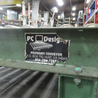 87-1/2" x 39" Heavy Duty Pallet Case Gravity Conveyor Section 83" BF 2.5" OD